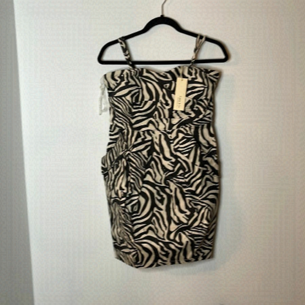 Lucy &co zebra print mini dress